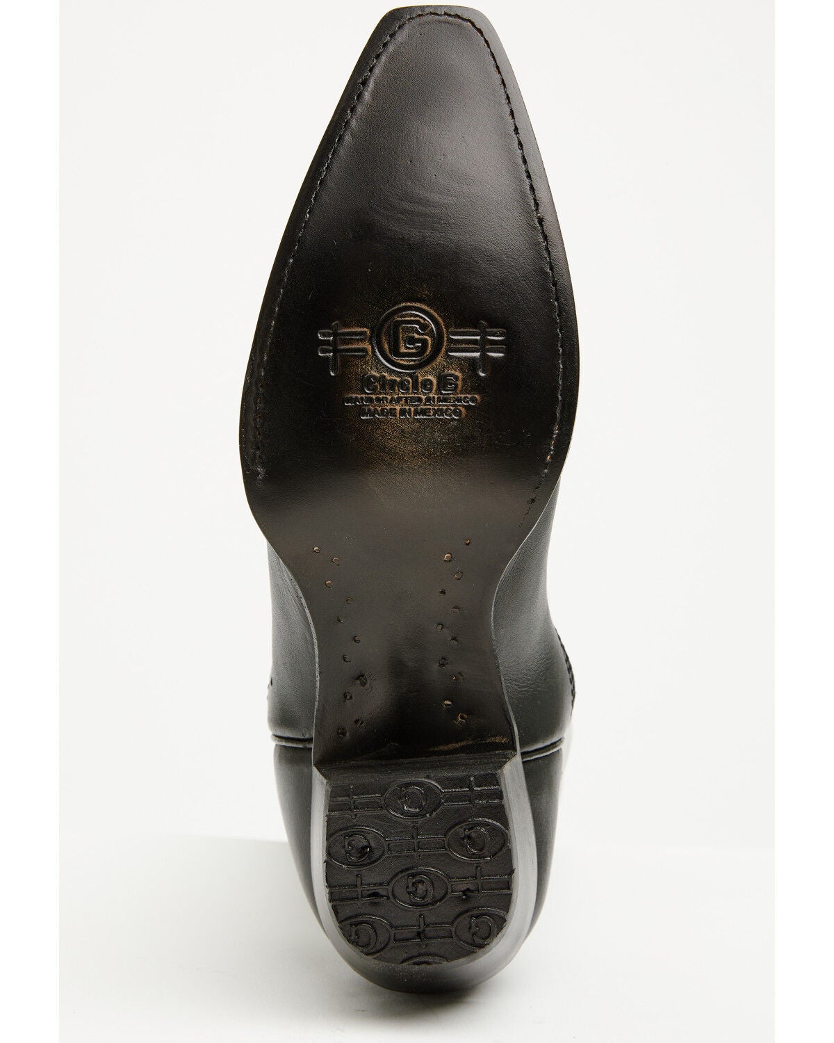 Image #7 - Circle G Women's Embroidered Triad Western Boots - Snip Toe, Black/white, hi-res