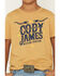 Image #3 - Cody James Boys' Logo Short Sleeve Graphic T-Shirt, Mustard, hi-res
