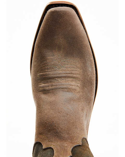 Image #6 - Lucchese Men's Distressed Shell Cowhide Western Boots - Snip Toe, , hi-res