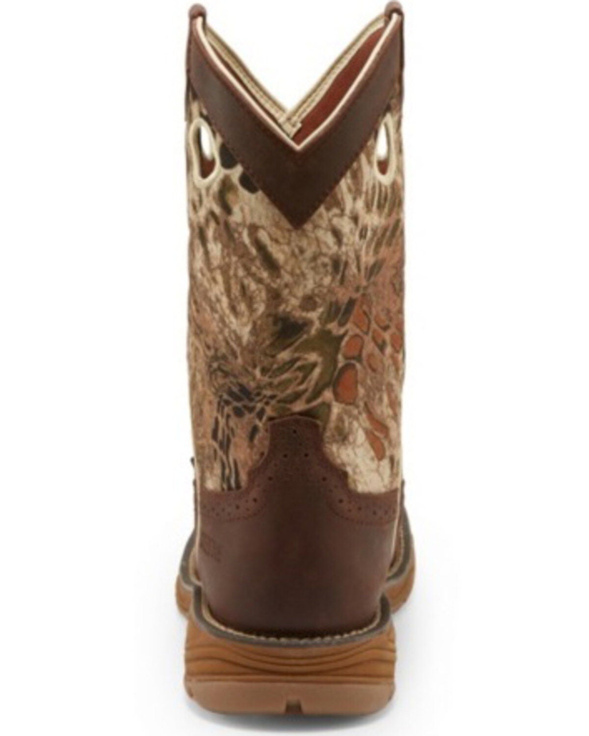 Image #3 - Justin Men's Stampede Grizzly Brown Western Work Boots - Steel Toe, , hi-res