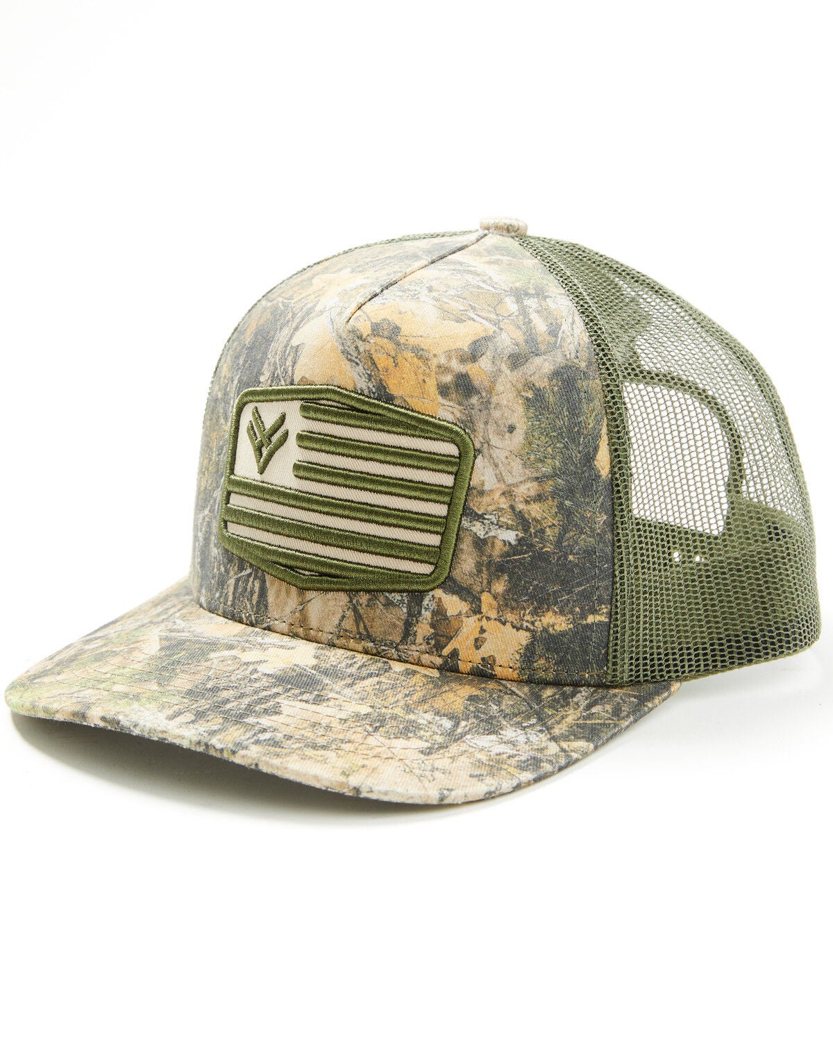 Hawx Men's Forest Camo Print Ball Cap, Camouflage, hi-res