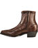 Abilene Men's 7" Wingtip Zip Boots, Chocolate, hi-res