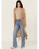 Image #2 - Panhandle Women's Paisley Rose Cardigan, Beige, hi-res