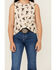 Image #3 - Wrangler Girls' Rodeo Print Sleeveless Tank, Tan, hi-res
