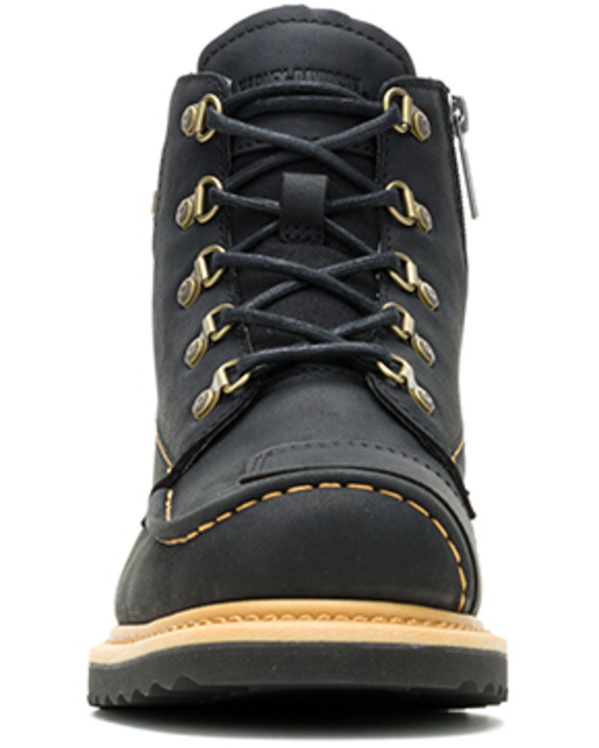 Image #4 - Harley Davidson Men's Hagerman Lace-Up Motorcycle Boots - Moc Toe, Black, hi-res