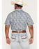 Image #4 - Cody James Men's Zeke 2.0 Paisley Print Short Sleeve Button-Down Stretch Western Shirt, Blue, hi-res
