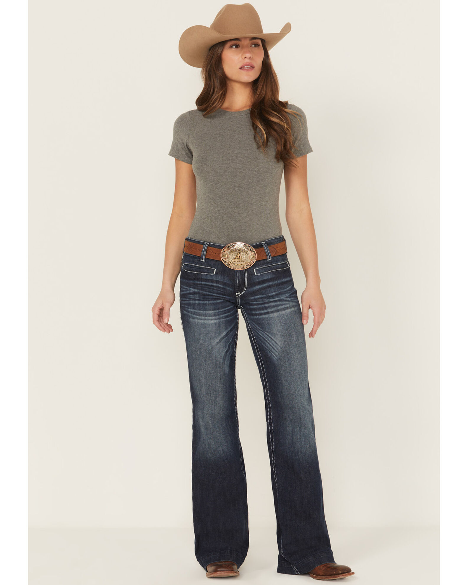 Image #1 - Ariat Women's Entwined Trousers, Blue, hi-res