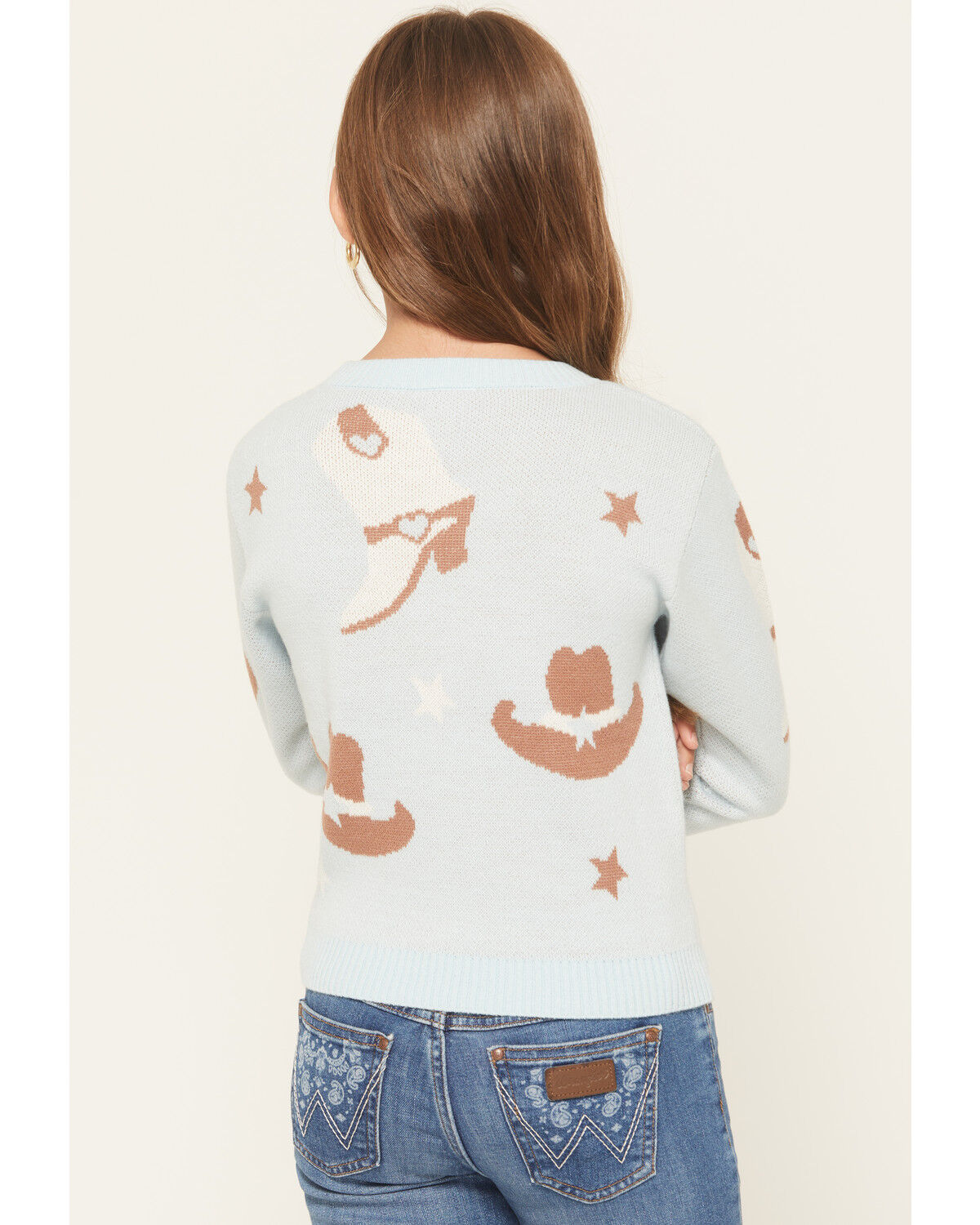 Sugar California Girl's Cowboy Boot Sweater