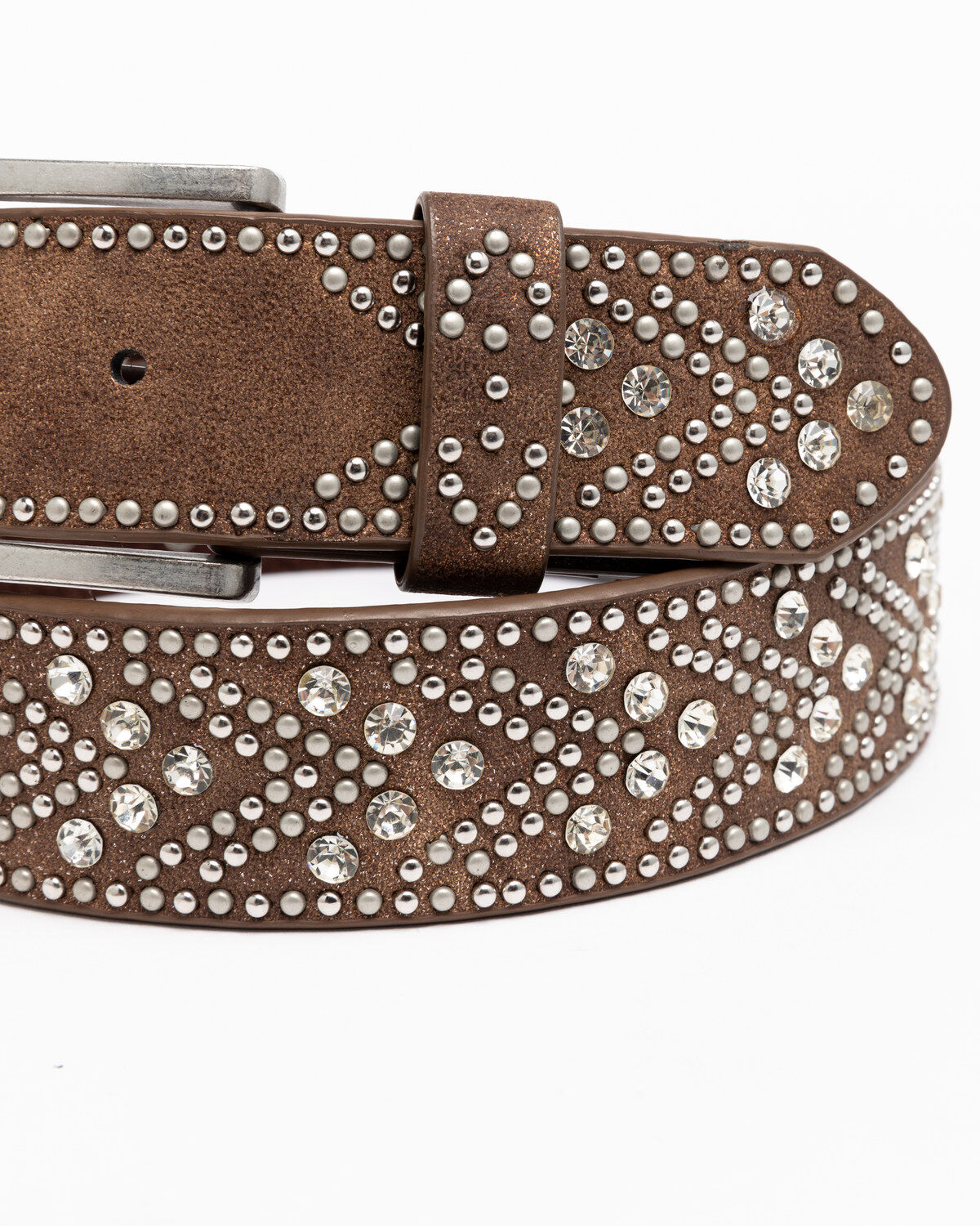 Image #4 - Shyanne Women's Brown Tempt To Shine Belt, Brown, hi-res