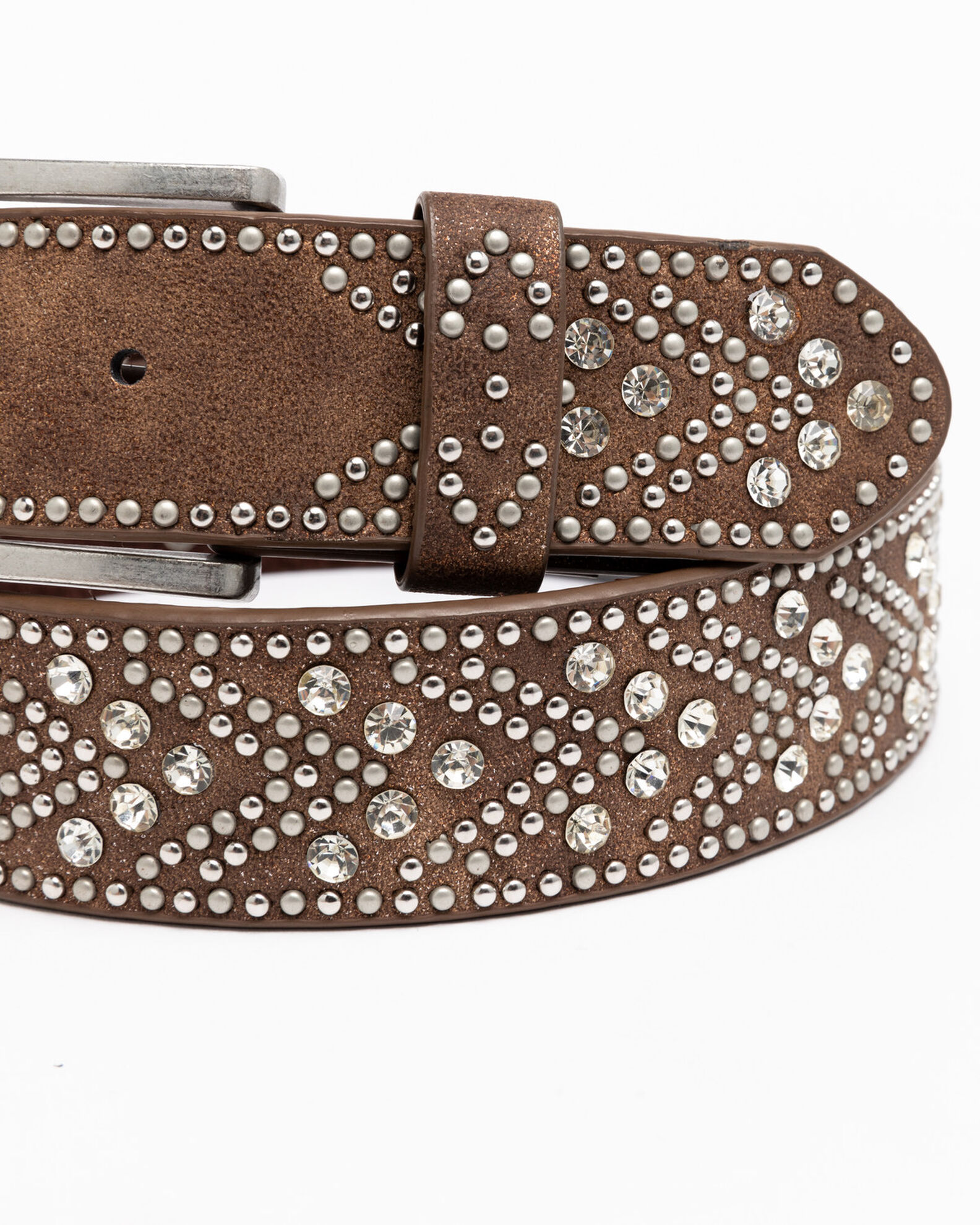 Image #4 - Shyanne Women's Brown Tempt To Shine Belt, Brown, hi-res