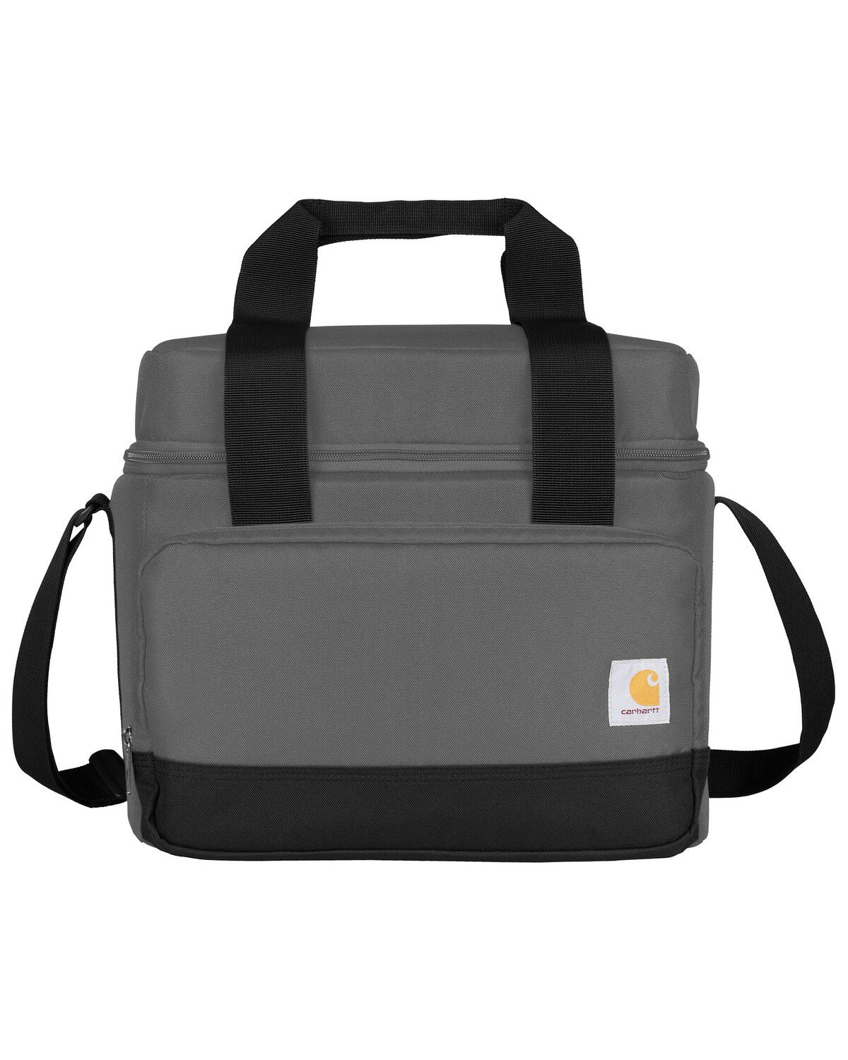 Image #1 - Carhartt Insulated 24 Can Two Compartment Cooler, Charcoal, hi-res