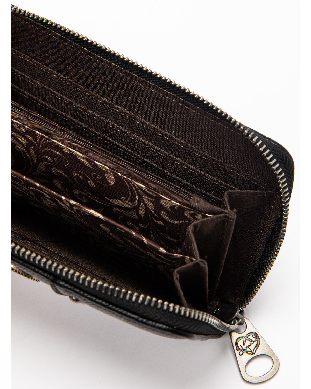 Image #6 - Shyanne Women's Black Concho Wallet, Black, hi-res