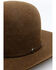 Image #2 - Rodeo King 7X Open Crown Fur Felt Western Hat, Brown, hi-res
