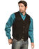Image #2 - Liberty Wear Men's Suede Western Vest, Black, hi-res