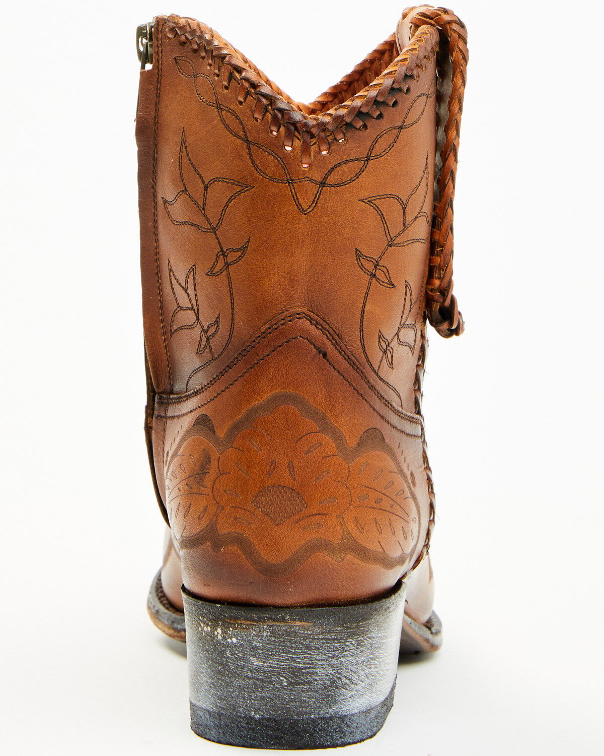 Image #5 - Sendra Women's Lizzie Western Booties - Snip Toe, Cognac, hi-res