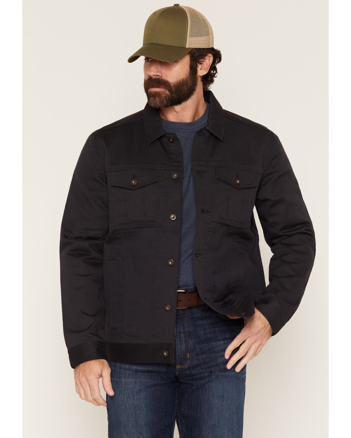 Cody James Men's FR Ozark Solid Jacket, Black, hi-res