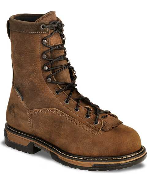 Image #1 - Rocky Men's Steel Toe Ironclad Work Boots, Copper, hi-res