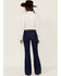 Image #3 - RANK 45® Women's Mid Rise Flare Super Dark Wash Mid Rise Signature Back Pocket, Super Dark Wash, hi-res
