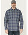 Image #1 - Ariat Men's FR Orson Plaid Print Long Sleeve Button-Down Work Shirt, Blue, hi-res