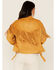 Fornia Women's Faux Suede Fringe Moto Jacket, Mustard, hi-res