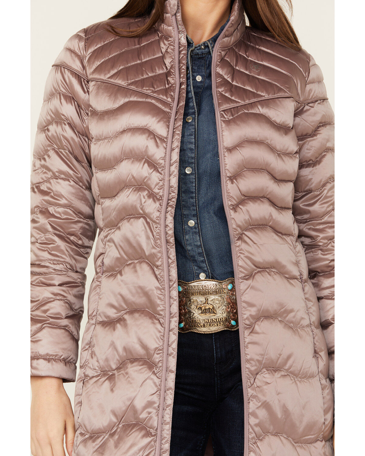 Image #3 - Ariat Women's Ideal Down Parka Coat, Brown, hi-res