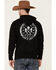 Howitzer Men's American Patriot Sons Of Liberty Graphic Hooded Sweatshirt , Black, hi-res