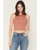 Image #1 - Originality Women's Steer Graphic Tank, Rust Copper, hi-res