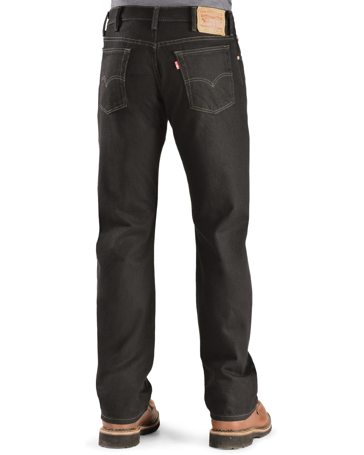 Image #1 - Levi's Men's 517 Prewashed Low Slim Bootcut Jeans, Black, hi-res