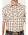 Image #3 - Wrangler Retro Men's Plaid Print Short Sleeve Snap Western Shirt, Brown, hi-res