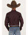 Cinch Boys' Wallpaper Print Long Sleeve Button Down Shirt, Purple, hi-res