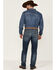 Cinch Men's Jesse Medium Stonewash Performance Stretch Slim Straight Jeans , Indigo, hi-res