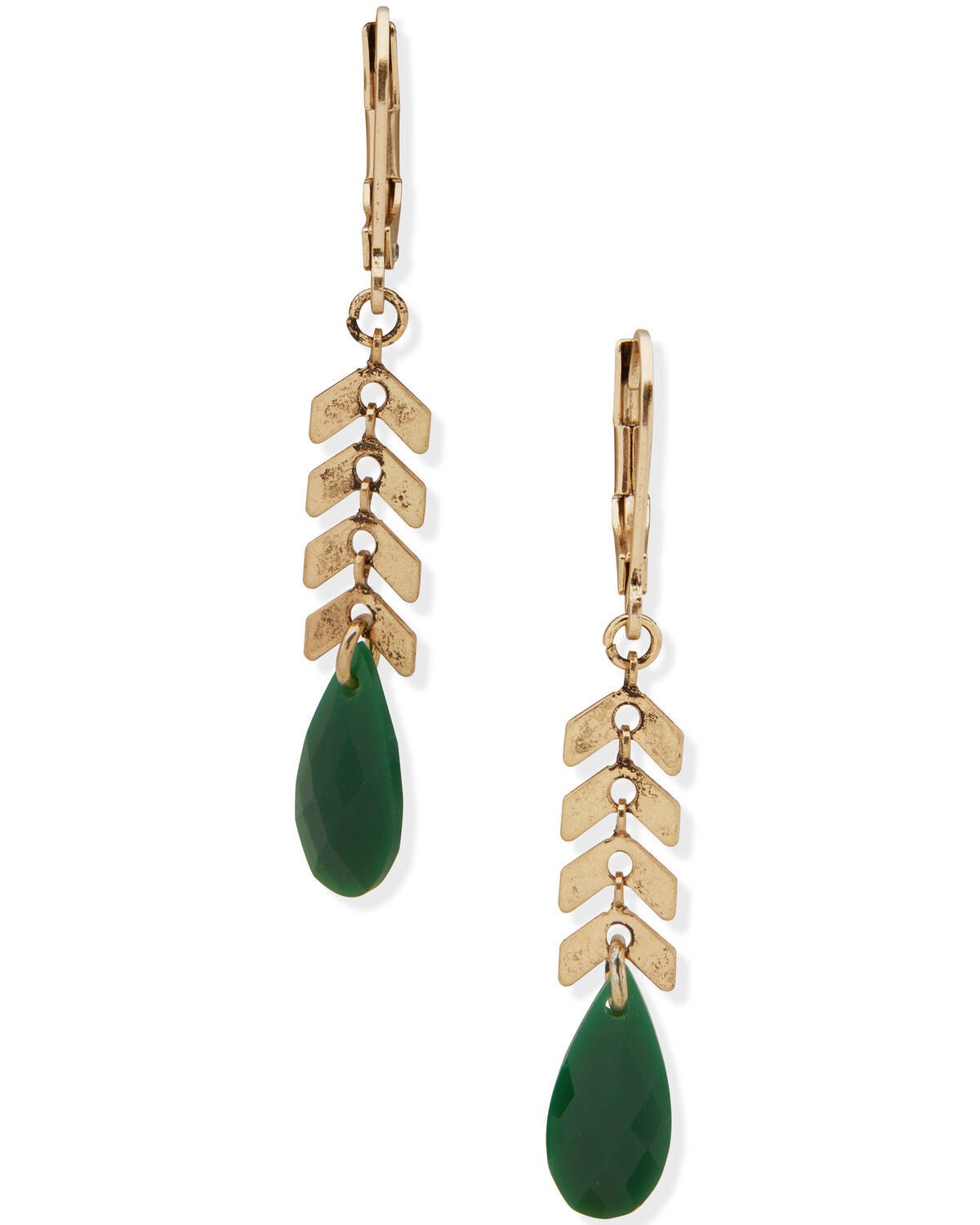 Lainey Wilson Women's Stone Linear Earrings, Gold, hi-res