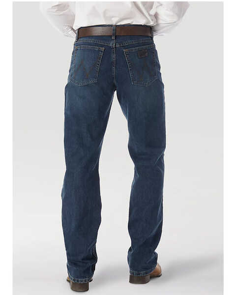 Image #2 - Wrangler 20X Men's Competition River Wash Boot Cut Jeans, Vintage Blue, hi-res