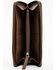 Image #2 - Idyllwind Women's Lenora Painted Longhorn Tooled Leather Wallet, Brown, hi-res