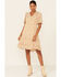 Mikarose Women's Floral Athena Dress, Cream, hi-res