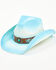 Image #1 - Shyanne Women's Better In Blue Straw Cowboy Hat, Light Blue, hi-res