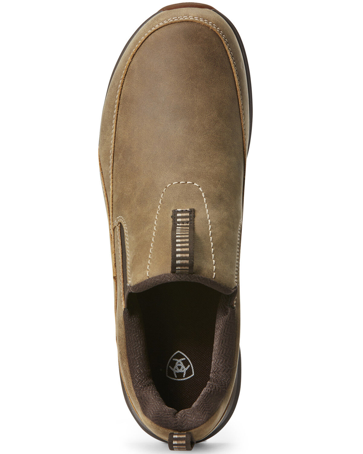 Image #4 - Ariat Men's Spitfire Slip-On Boots - Moc Toe, Brown, hi-res