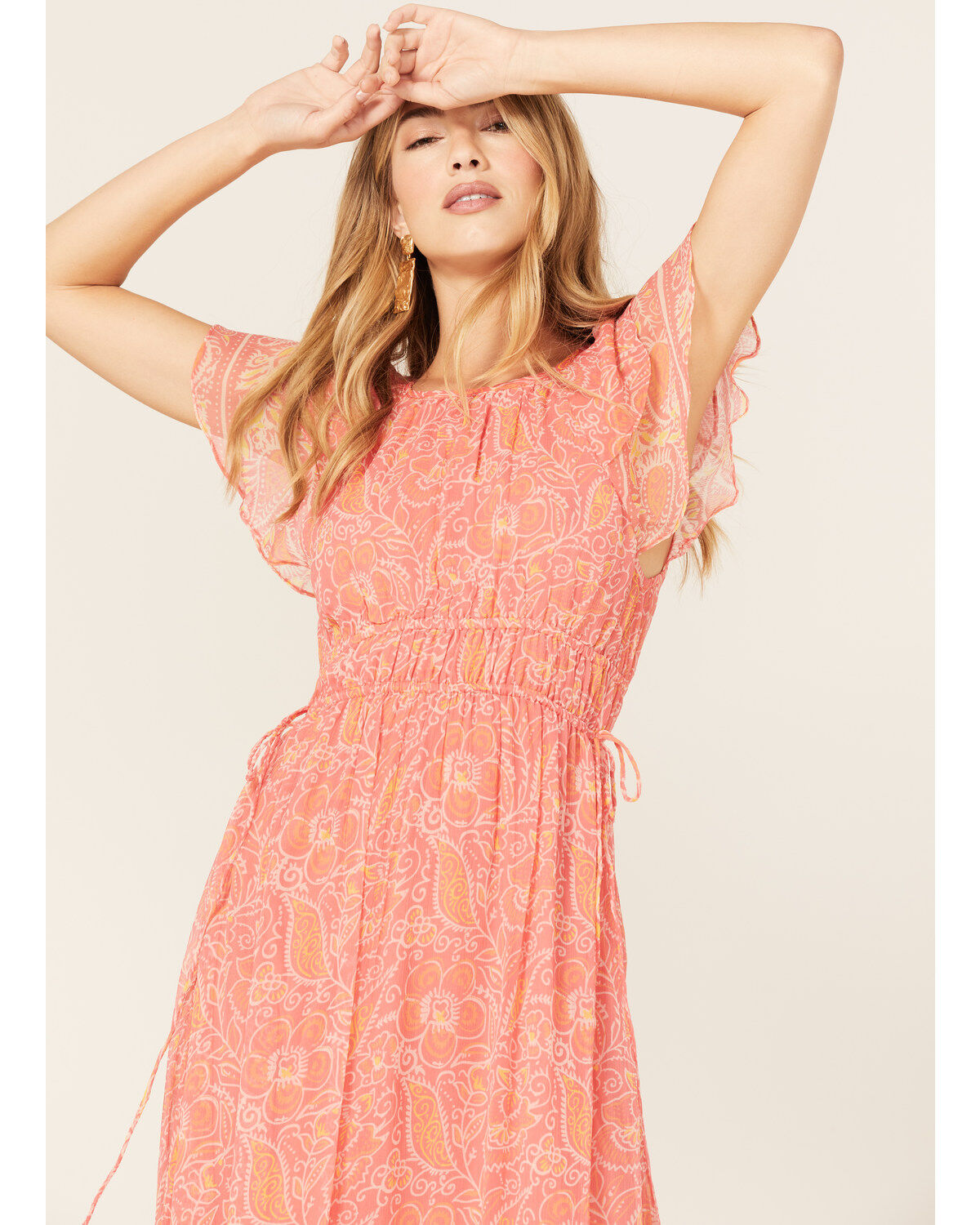Image #3 - Cleobella Women's Floral Blossom Print Hannah Midi Dress, Pink, hi-res