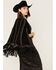 Boot Barn X Understated Leather Women's Suede Dome Studded Cape, Black, hi-res