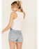 Image #4 - Miss Me Women's Rhinestone Tank Top, White, hi-res