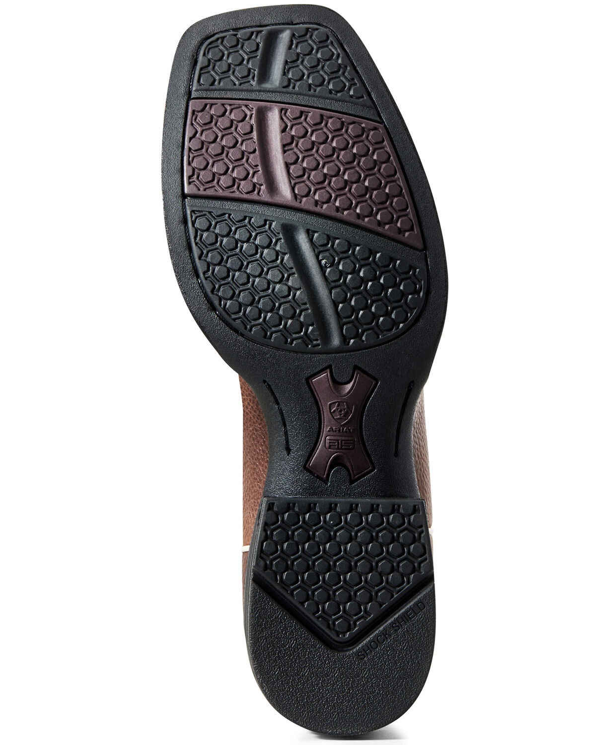 Image #4 - Ariat Men's Round Pen Saddle Western Performance Boots - Broad Square Toe, , hi-res