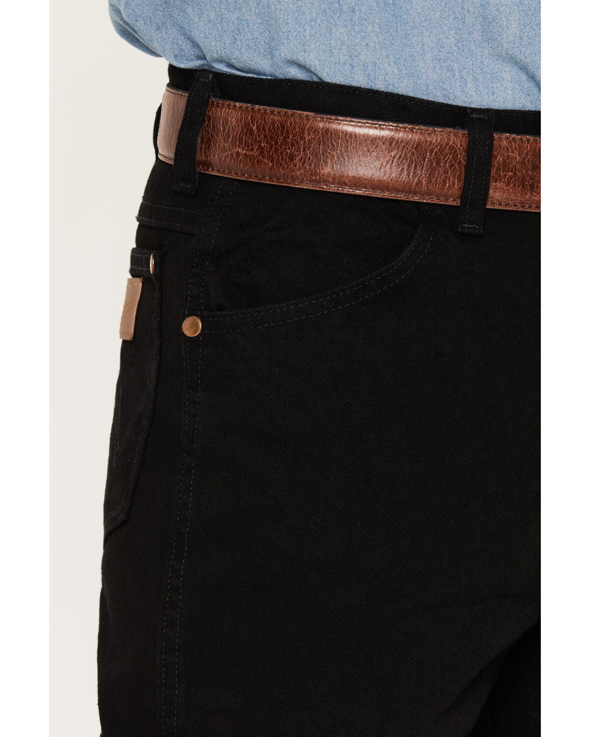 Image #2 - Wrangler Men's Slim Fit 936 Cowboy Cut Jeans, Shadow Black, hi-res