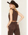 Image #4 - Shyanne Women's Kelso Leopard Print Denim Tie-Front Vest, Leopard, hi-res