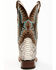Dan Post Women's Back Cut Natural Python Exotic Western Boot - Broad Square Toe, Natural, hi-res