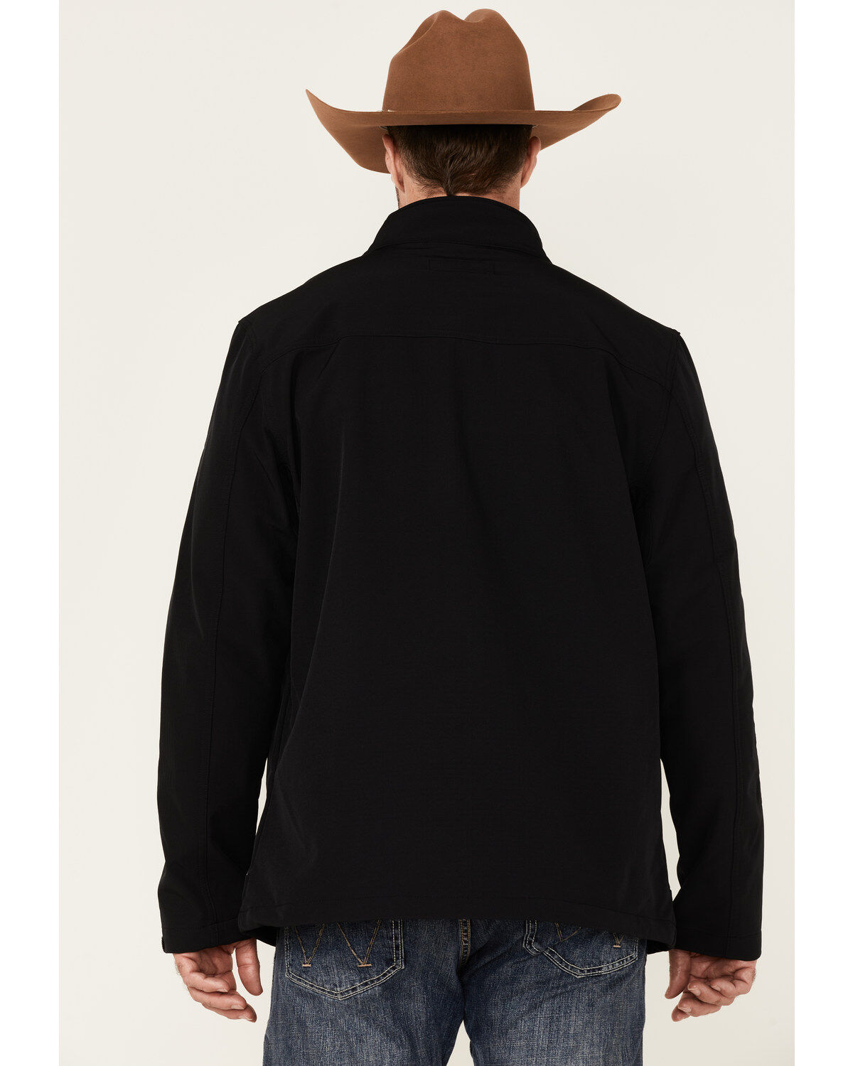 Image #4 - Cody James Core Men's Serape Logo Sleeve Zip-Front Steamboat Jacket, Black, hi-res