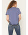 Image #4 - Idyllwind Women's I Know I'm A Handful Short Sleeve Graphic Tee, Dark Blue, hi-res