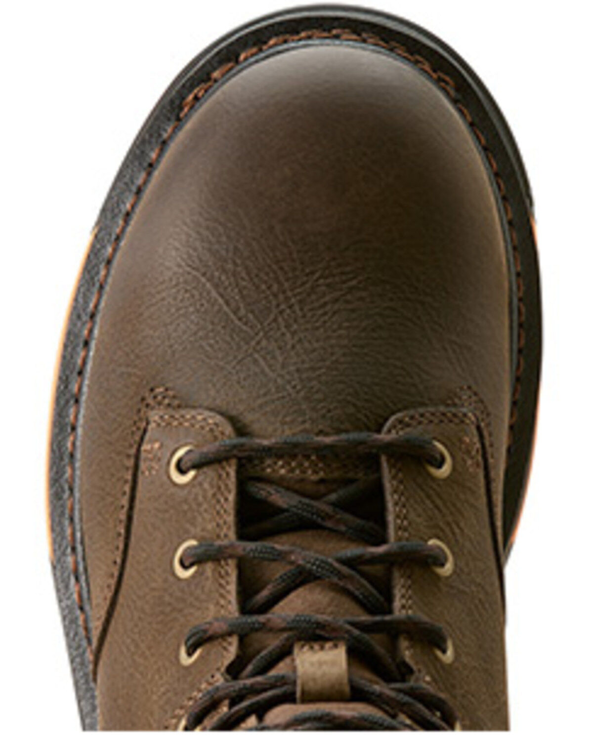 Image #4 - Ariat Men's 8" Big Rig Waterproof Work Boots - Soft Toe, Brown, hi-res