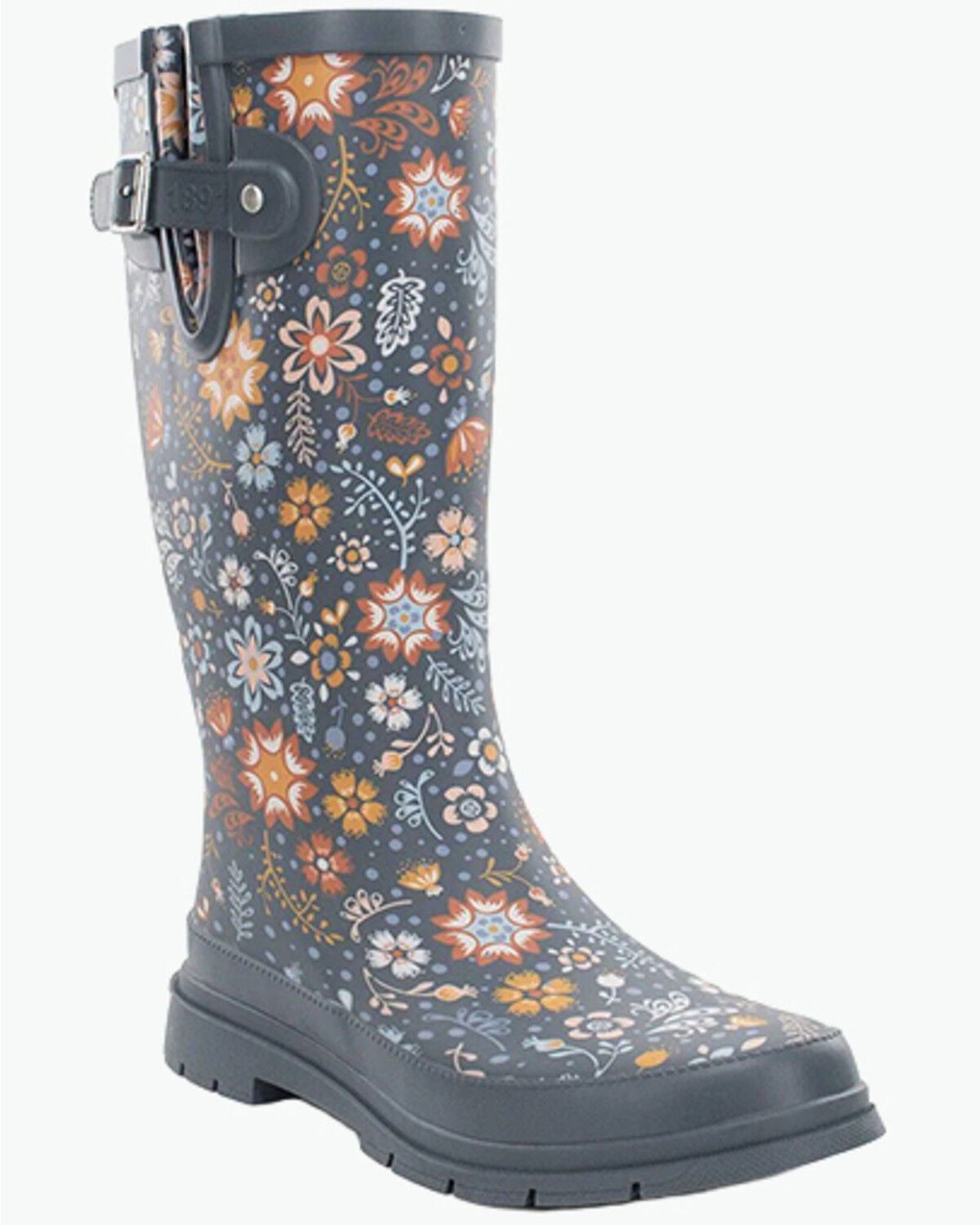 Image #1 - Western Chief Women's Garden Play Tall Rain Boots, Navy, hi-res