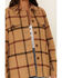 Pendleton Women's Windowpane Daphne Wool Jacket  , Tan, hi-res