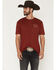 Image #2 - Kimes Ranch Men's North Star Short Sleeve Graphic T-Shirt, Burgundy, hi-res